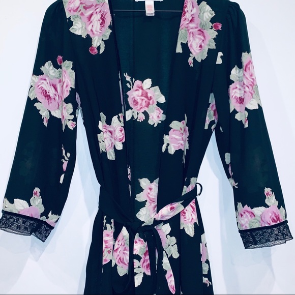 Oscar de la Renta Other - OSCAR DE LA RENTA Floral long sleeve robe